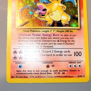 Charizard-holo 1999 Pokémon card